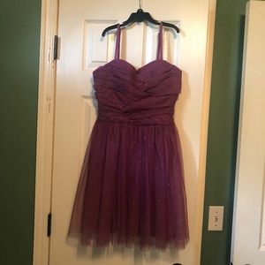 BCX Dress plum colored semi-formal dress
